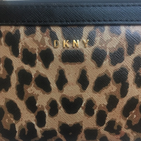Dkny Bags Dkny Leopard Print Wristlet Poshmark